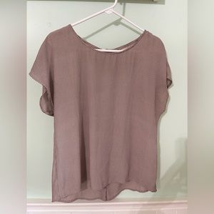 Pink & Black Dot Blouse